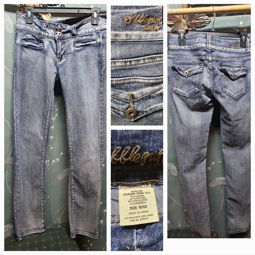 Bubblegum Light Blue Straight Leg Women's Jeans